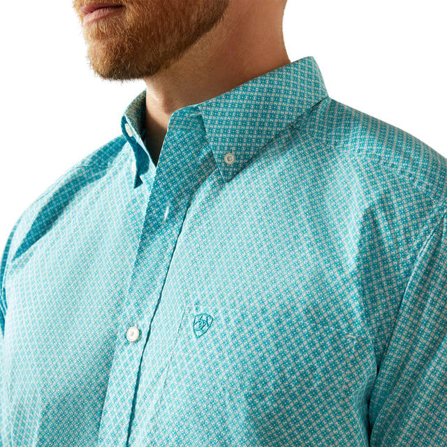Ariat Mens Westin Short Sleeve Shirt Light Blue - 10058750