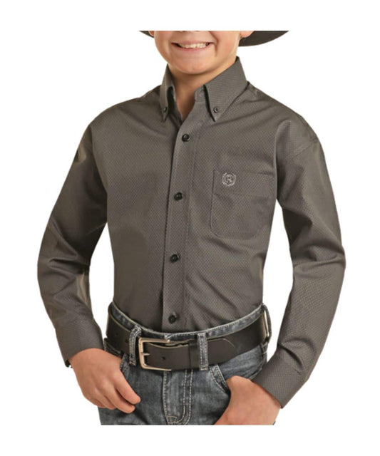 Panhandle Boy's Long Sleeve Steel PBB2S02311