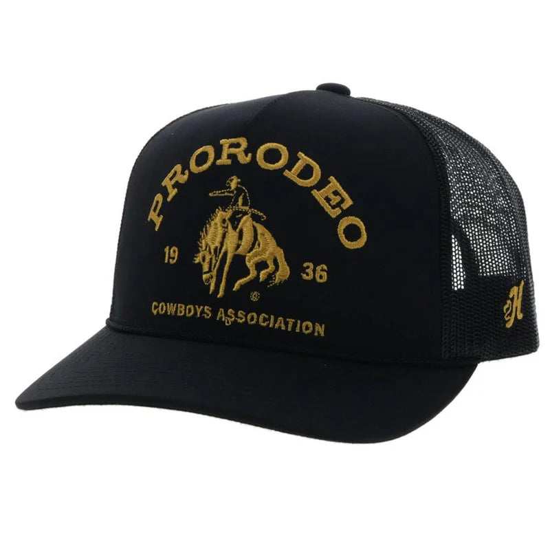 Hooey PRCA Black W/Gold Logo 2263T-BK