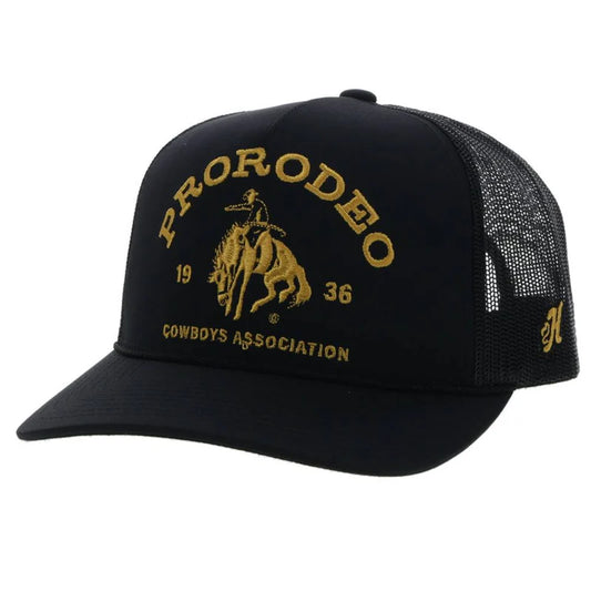 Hooey PRCA Black W/Gold Logo 2263T-BK