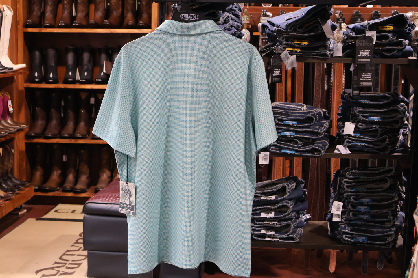 Panhandle Men's Polo Turquoise TM51T03515