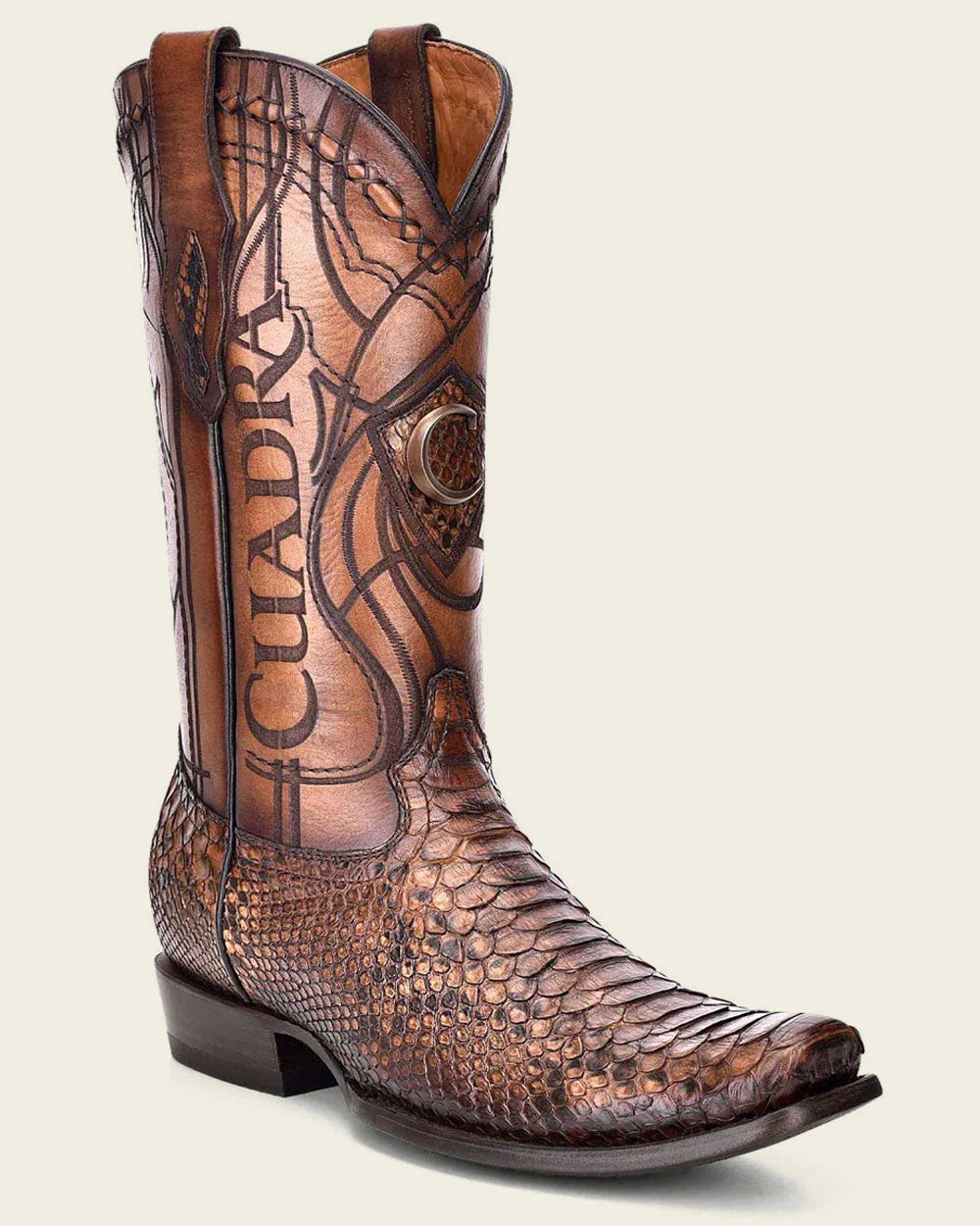 Cuadra CU401 CUADRA MENS PYTHON MIEL BOOTS