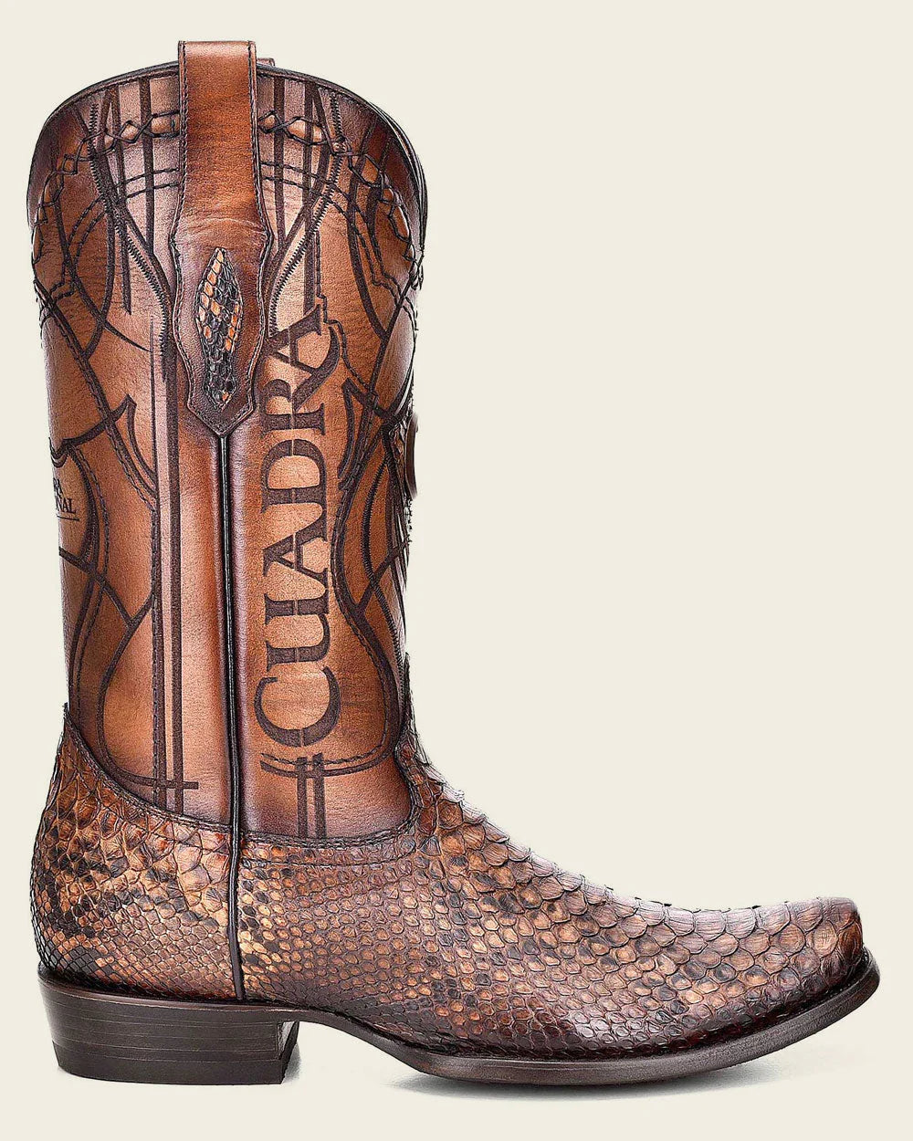 Cuadra CU401 CUADRA MENS PYTHON MIEL BOOTS
