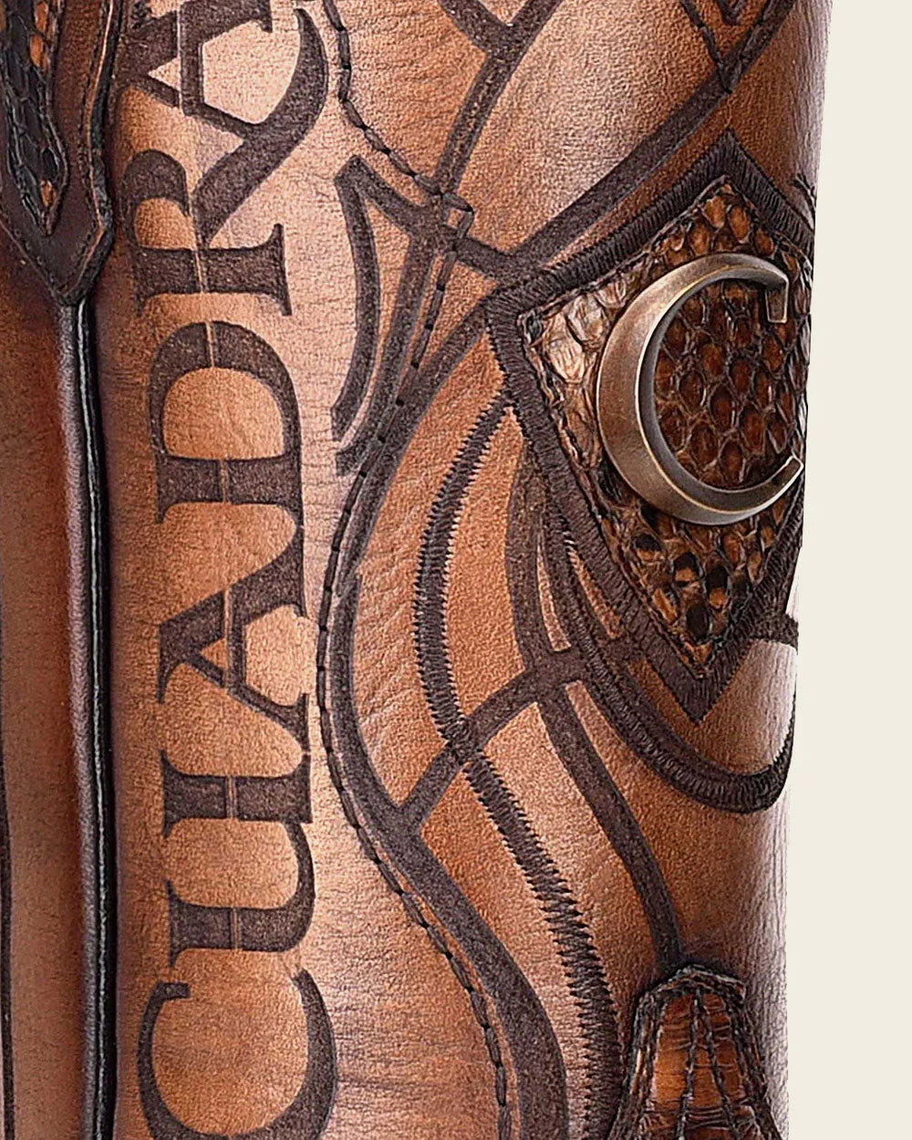 Cuadra CU401 CUADRA MENS PYTHON MIEL BOOTS