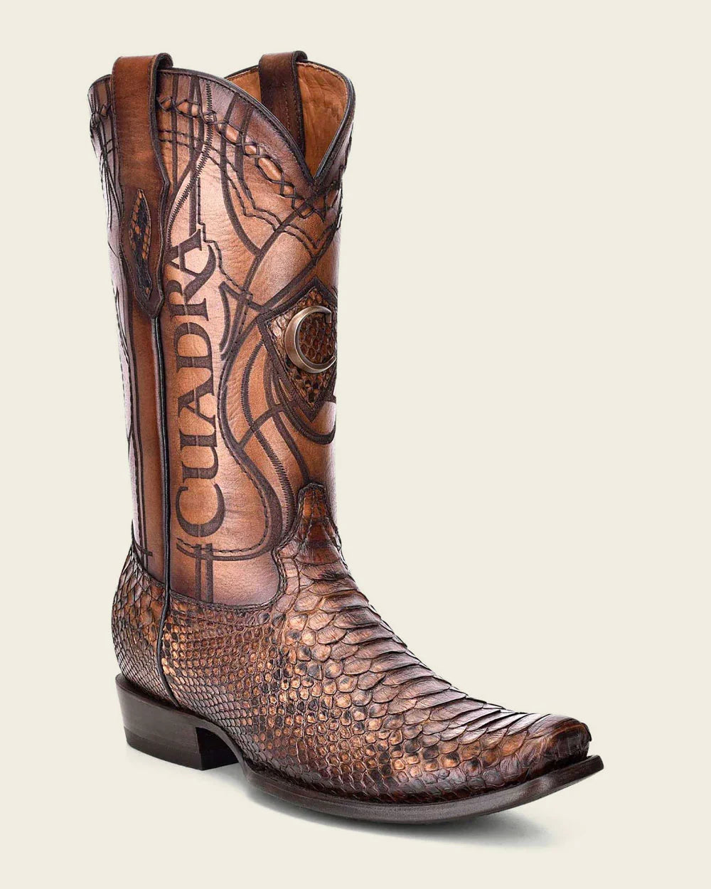 Cuadra CU401 CUADRA MENS PYTHON MIEL BOOTS