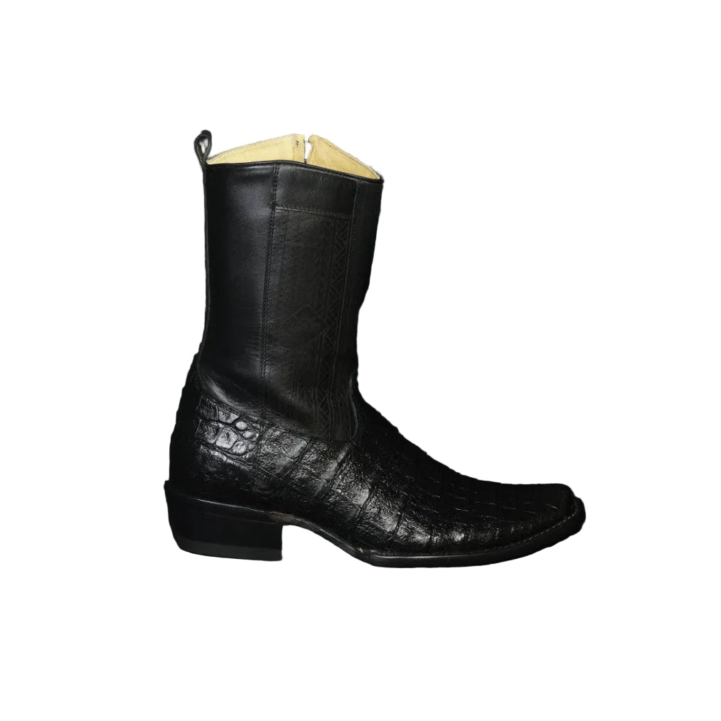 Cowboy City Men’s Cayman Belly Clone Ankle Boots – Black