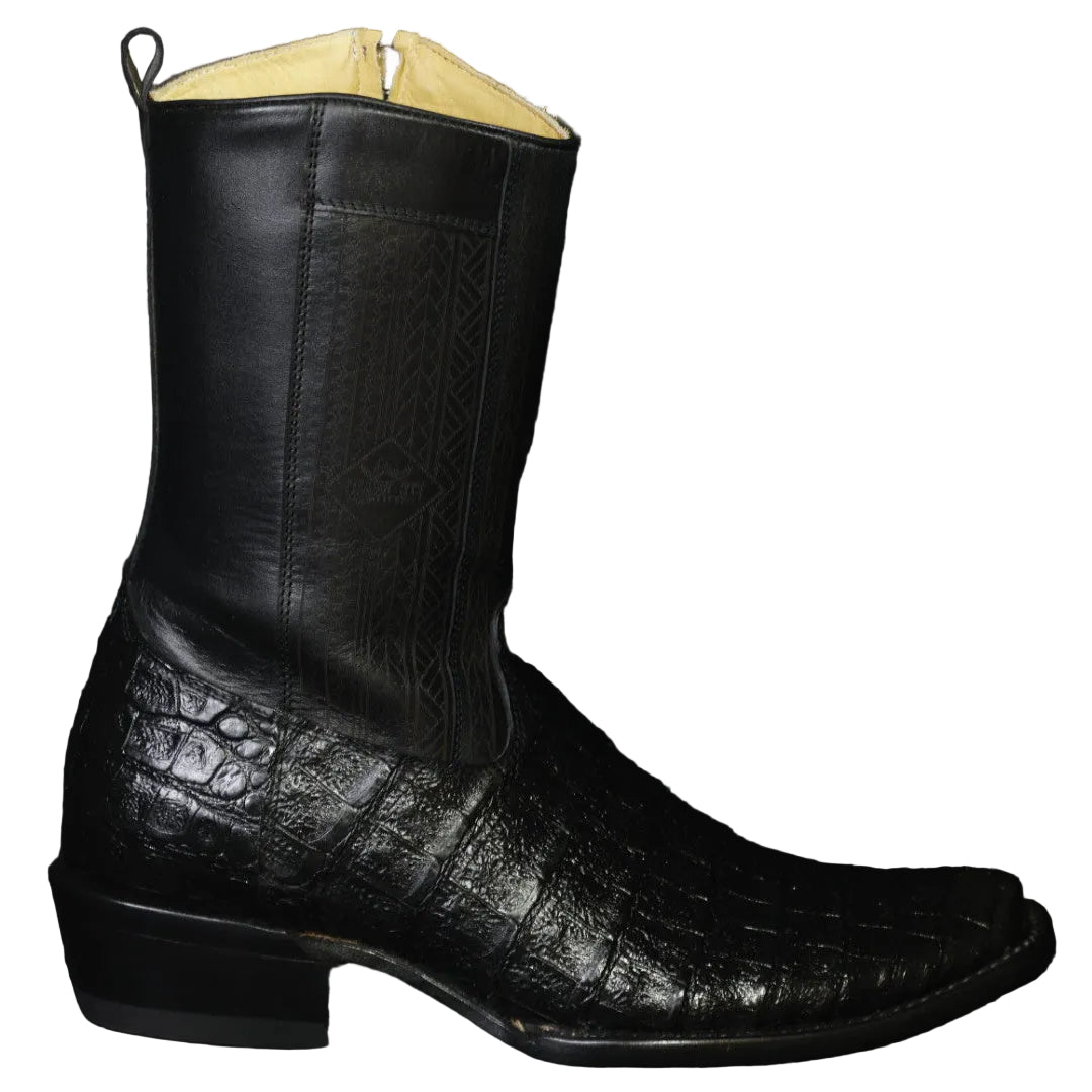 Cowboy City Men’s Cayman Belly Clone Ankle Boots – Black