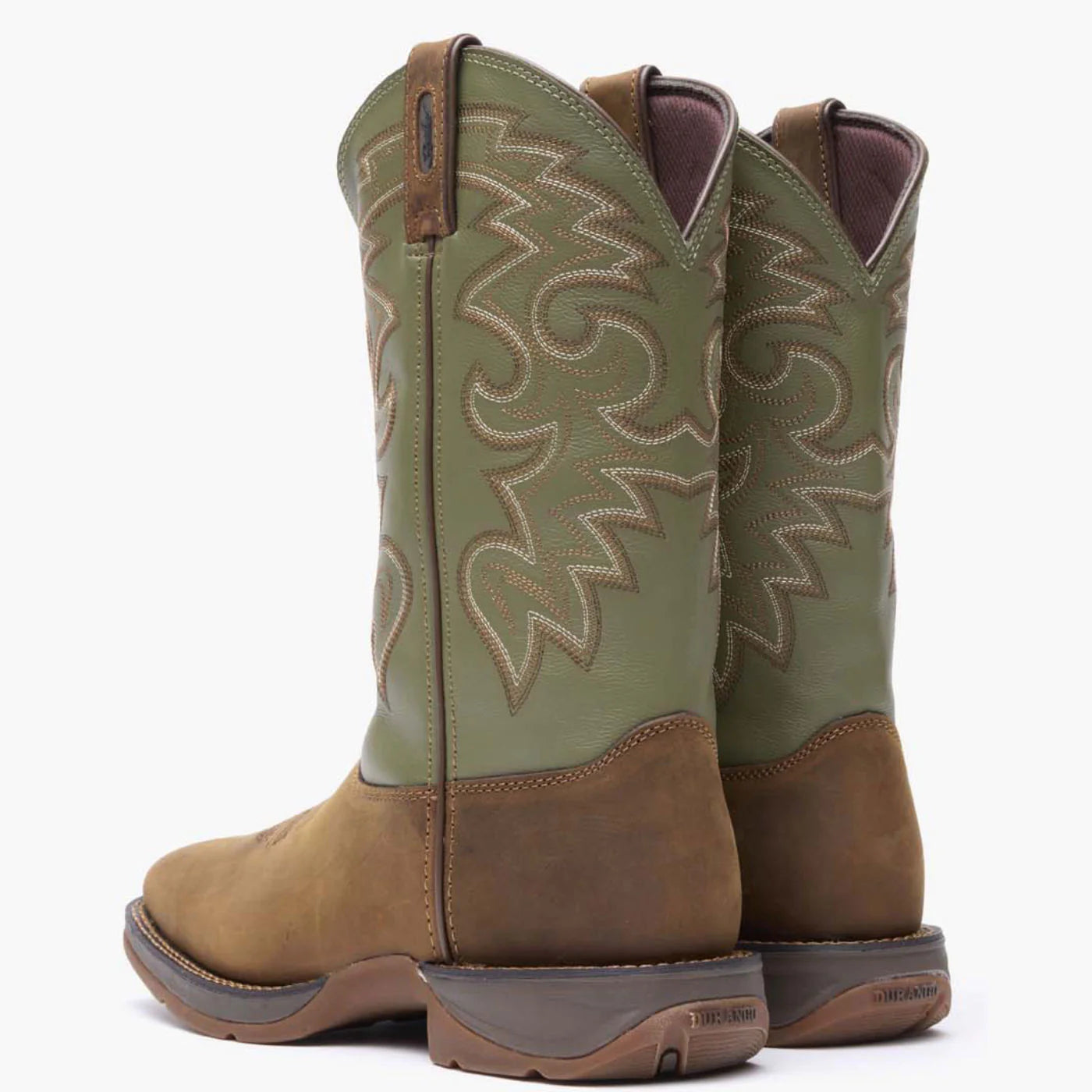Rebe by Durango Coffee & Cactus Pull-On Western Boot DB5416