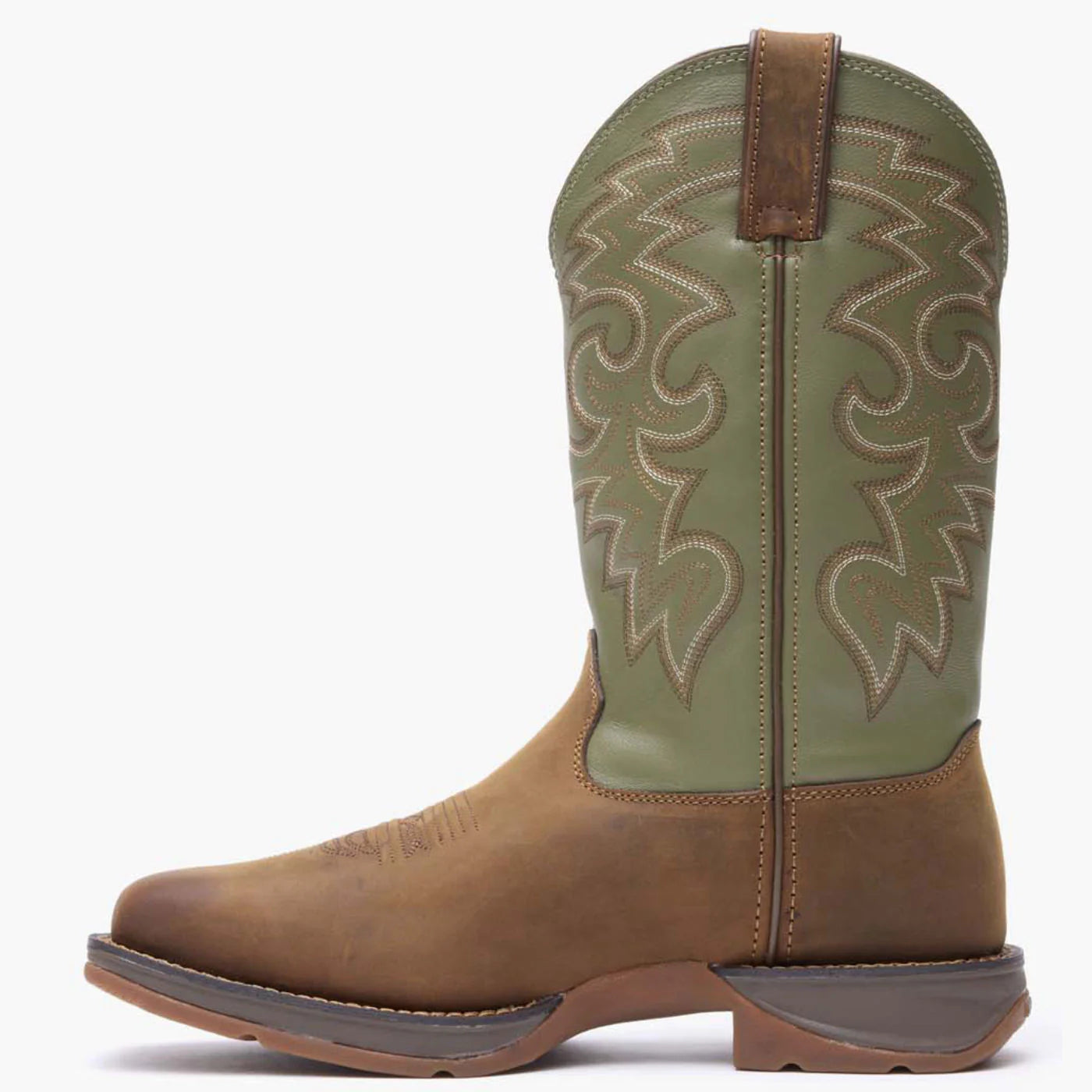 Rebe by Durango Coffee & Cactus Pull-On Western Boot DB5416