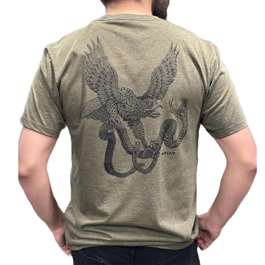 Ariat Men's Michoacan IESMU Military Heather Green T-Shirt 10051673
