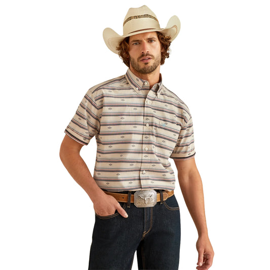 Ariat Men's Gary Cream Classic Fit Button Down Shirt 10054682