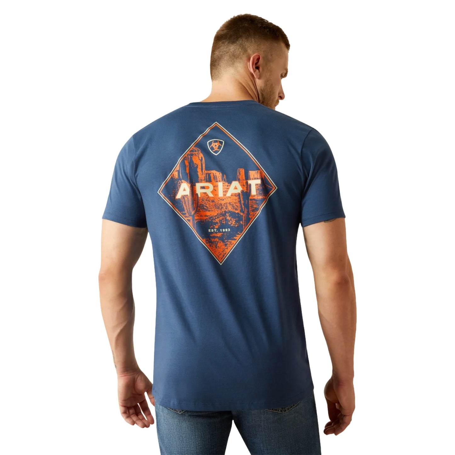 Ariat Men's Diamond Valley Space Blue T-Shirt 10054769