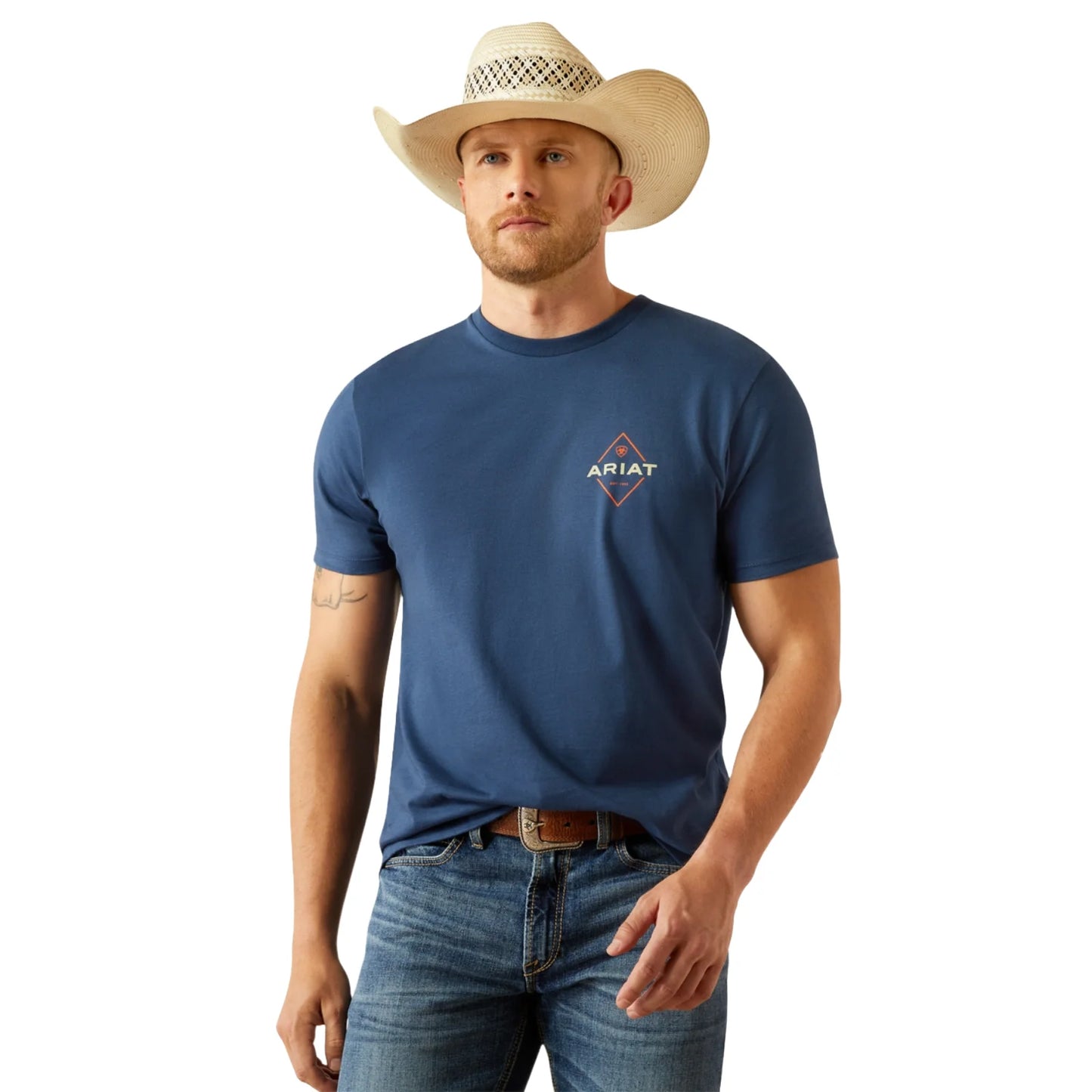 Ariat Men's Diamond Valley Space Blue T-Shirt 10054769