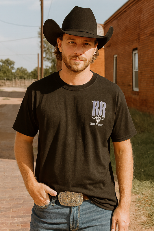 Rock Revival Men's Black T Shirt Los Angeles Outlaws