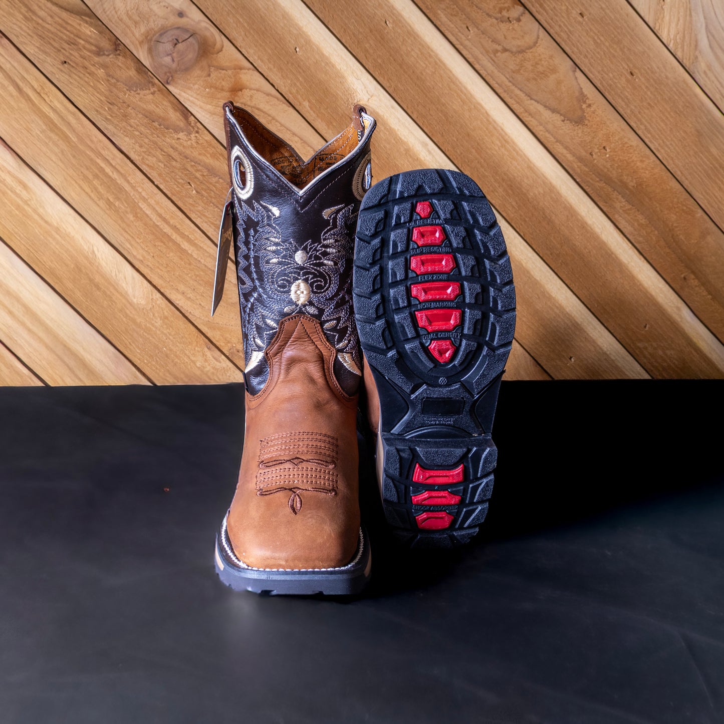 Rouswest Men's Crazy Honey Work Boots 10982850