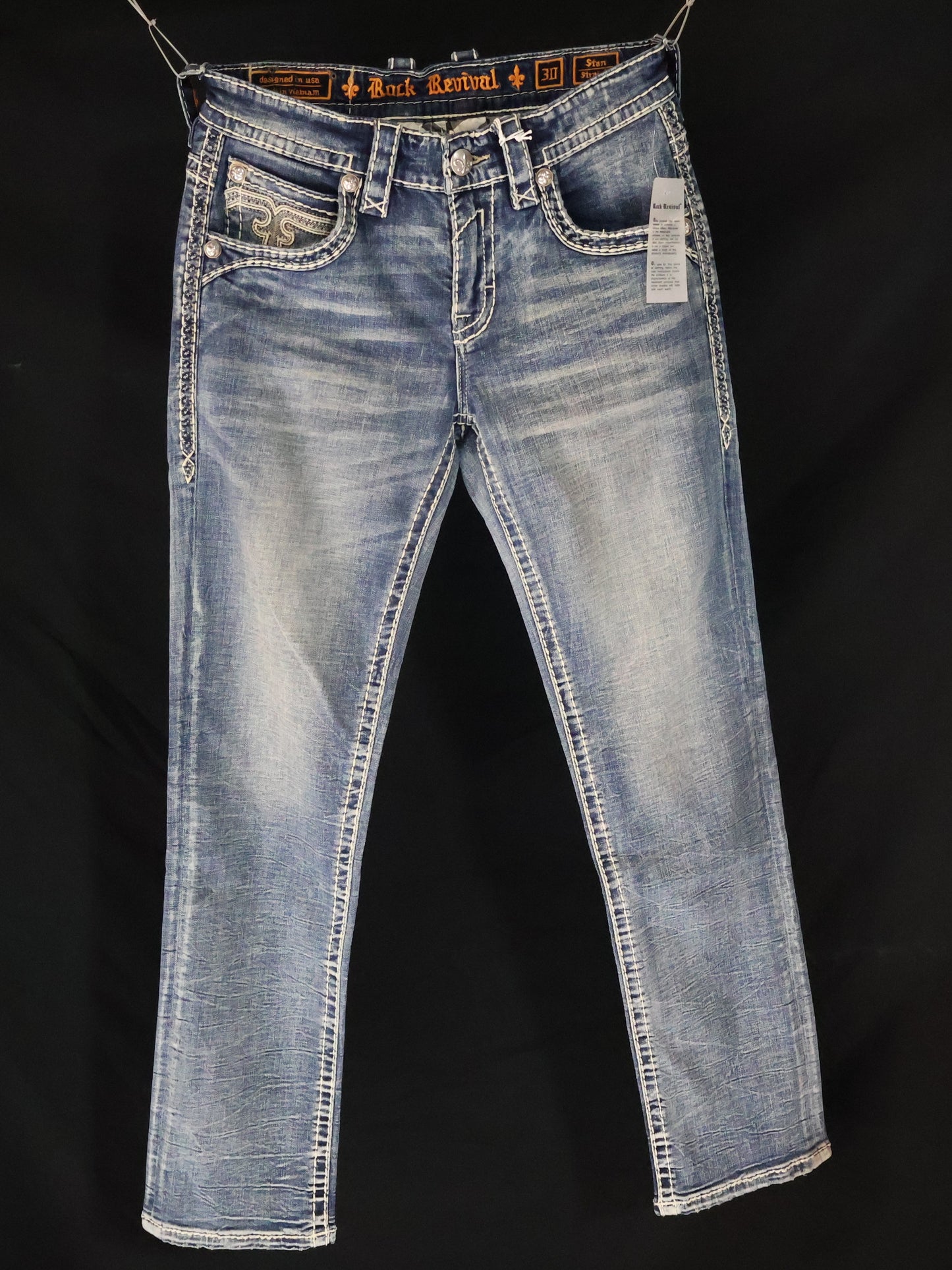 Rock Revival Men's Stan Straight Cut Jean