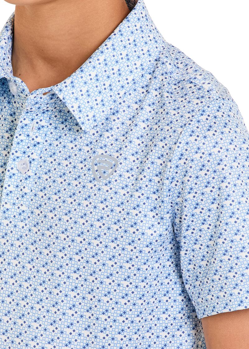 Rock & Roll Boys GEO ALLOVER Printed Polo BB51T08333
