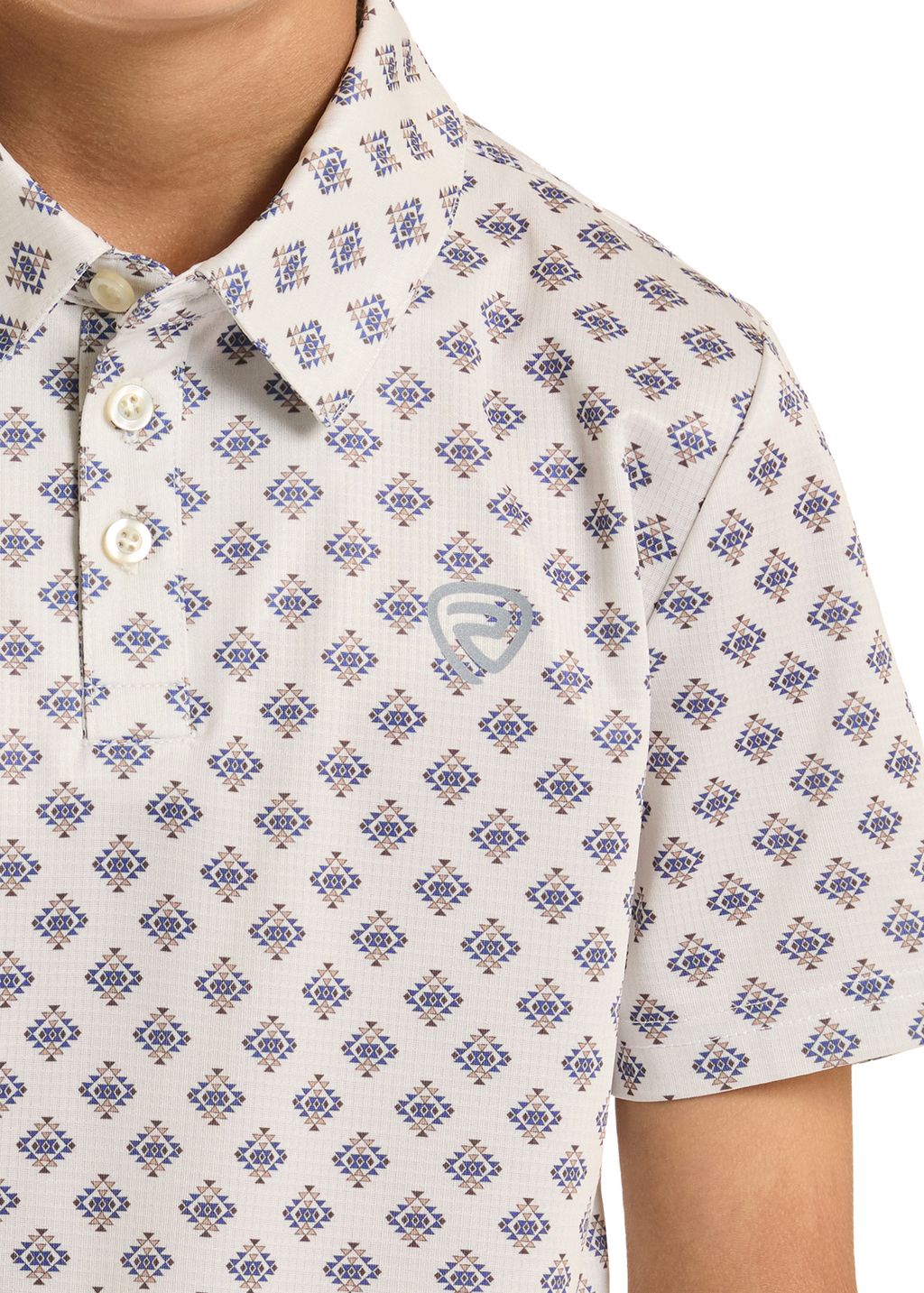 Rock & Roll Boys Mini Aztec Geo Printed Polo BB51T088711