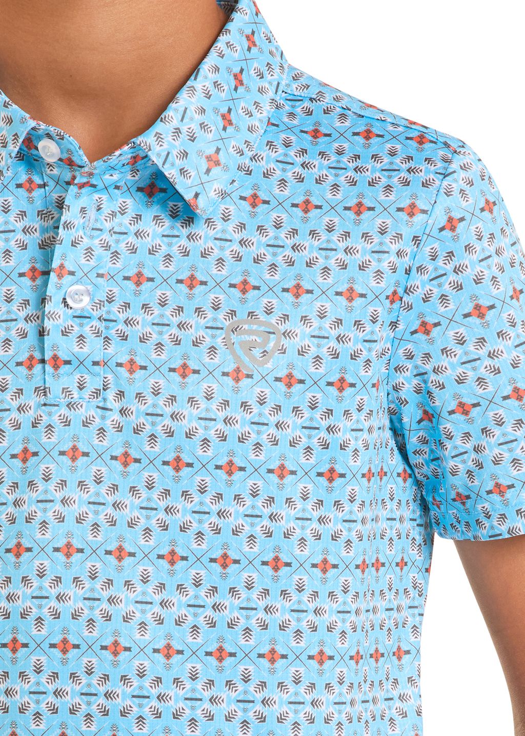 Rock & Roll Boys Mini Aztec Geo Printed Polo BB51T088715