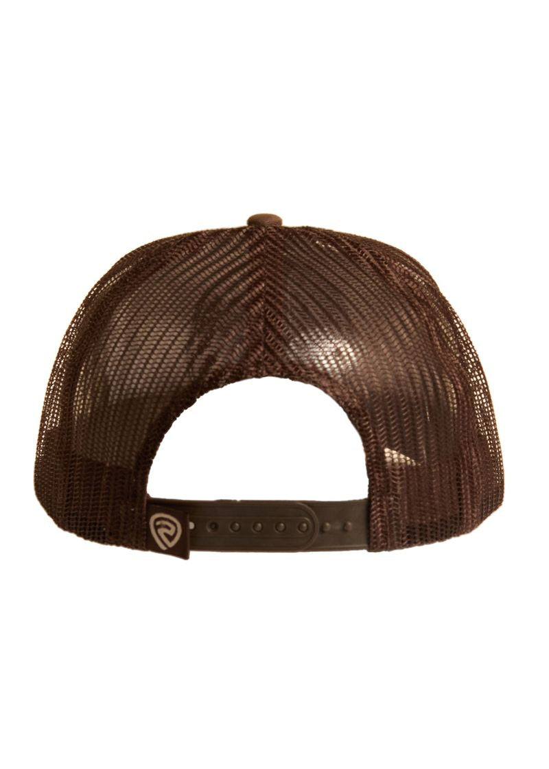 Rock & Roll Brown Spirit Of The West Patch Skull Cap BU40X09138