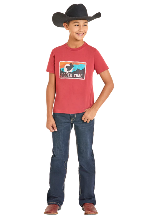 Rock & Roll Denim Boys' Rodeo Time T-Shirt BB21T07451