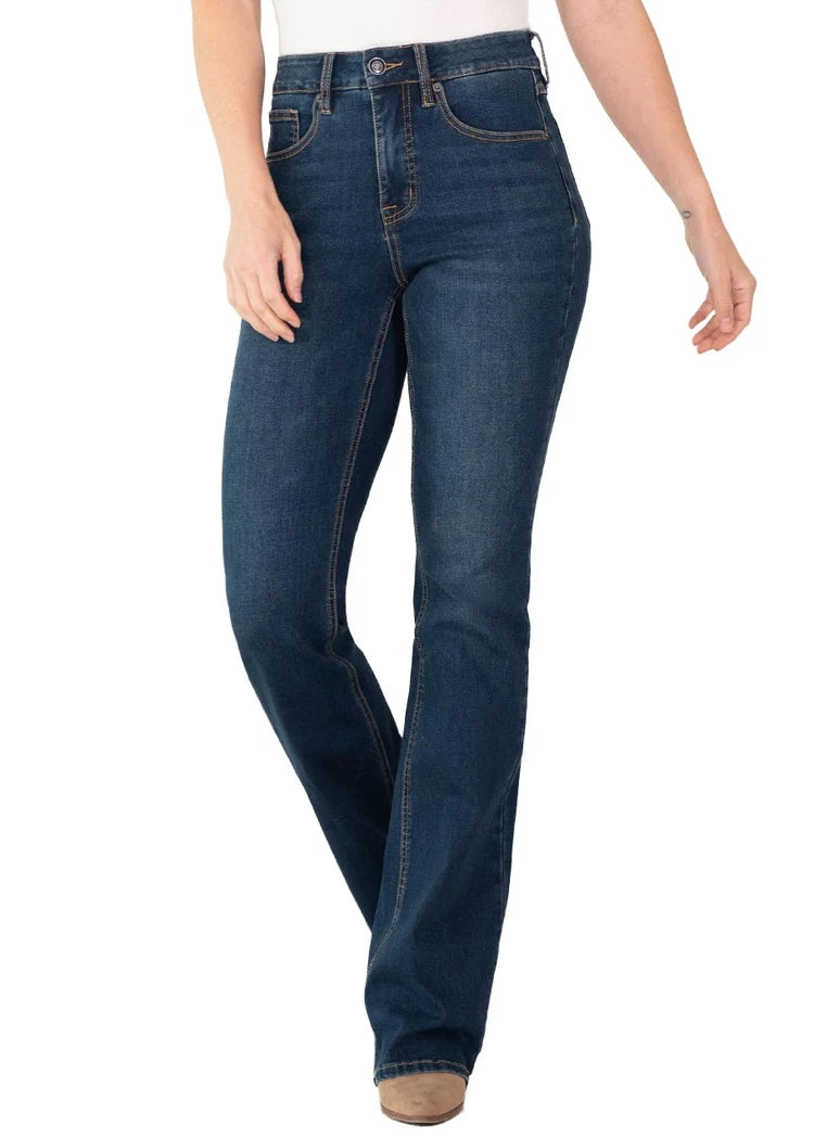 Rock & Roll Denim Ladies Sculpted Dark High Rise Bootcut Jeans BW4HD09923