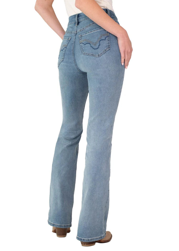 Rock & Roll Denim Ladies Sculpted Light High Rise Bootcut Jeans BW4HD09922