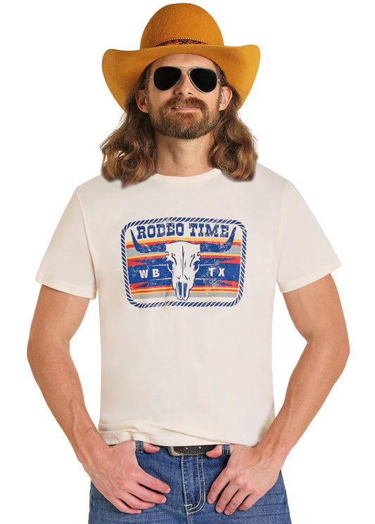 Rock & Roll Denim Men's Dale Brisby Graphic Tee Rodeo Time  H25 313029
