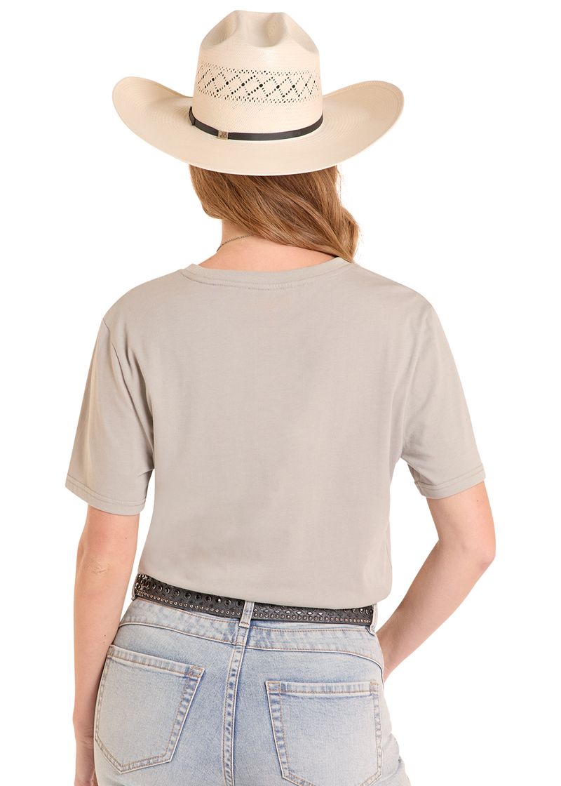 Rock & Roll Denim Men's Real Western Wear Graphic Tee White BU21T08873