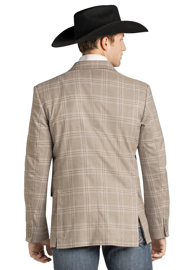 Rock & Roll Denim Mens Plaid Sports Coat BM96C07381