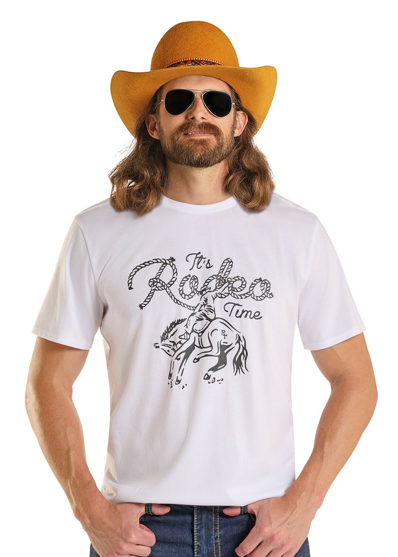 Rock & Roll Denim Unisex Dale Brisby Rodeo Time Graphic Tee BU21T09169