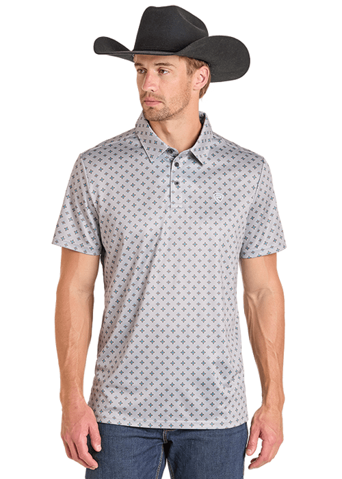 Rock & Roll Geo Printed Polo Shirts BM51T07278