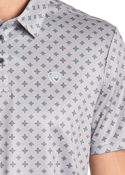 Rock & Roll Geo Printed Polo Shirts BM51T07278