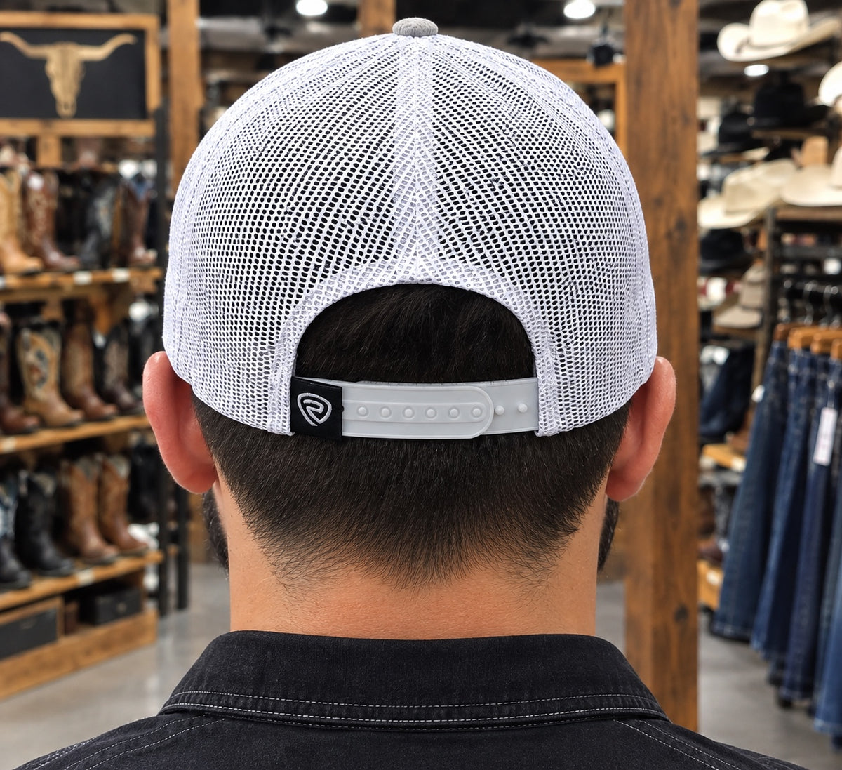 Rock & Roll Denim Men's Grey Western Cap BU40X05067