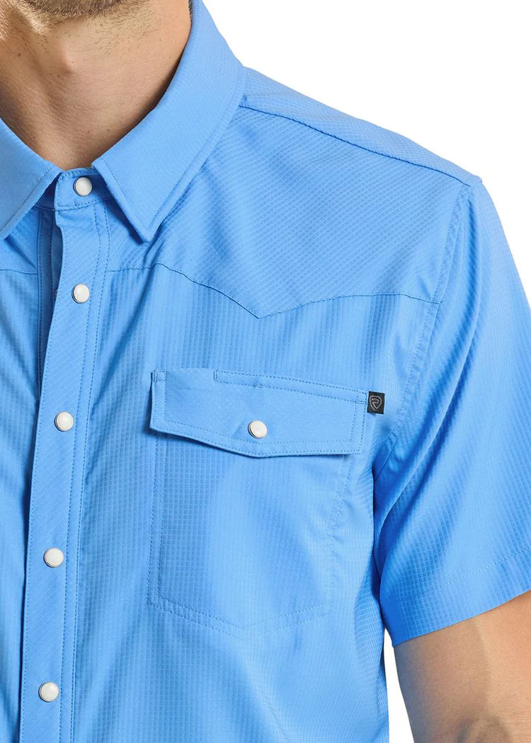 Rock & Roll Mens TEK Short Sleeve Button BMN3S06767