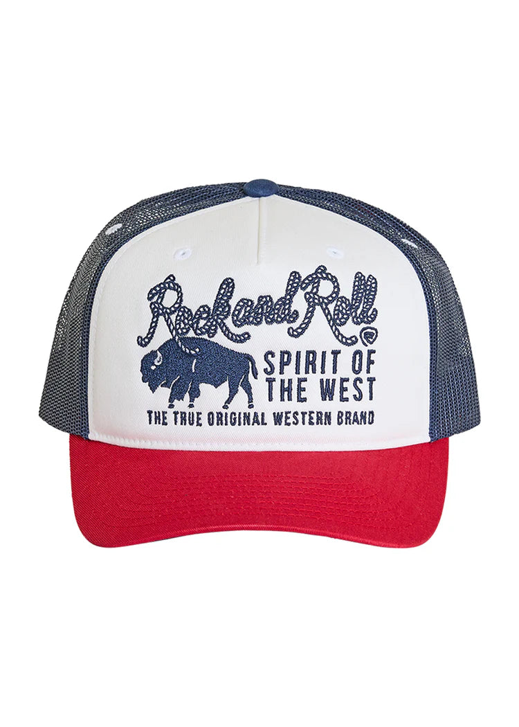 Rock and Roll Denim Co Spirit of the West Color Block Cap