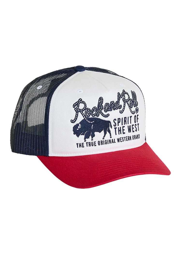 Rock and Roll Denim Co Spirit of the West Color Block Cap