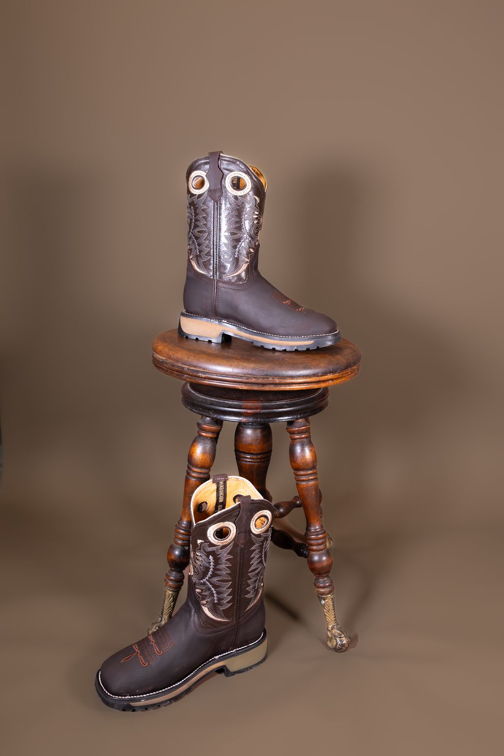 Rous West Men's Crazy Chocolate Work Boots - Handmade Safety Boots with Slip Resistance 10983850