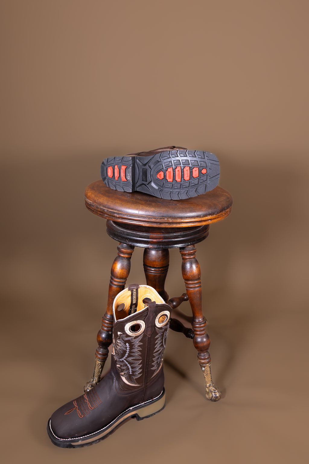 Rous West Men's Crazy Chocolate Work Boots - Handmade Safety Boots with Slip Resistance 10983850