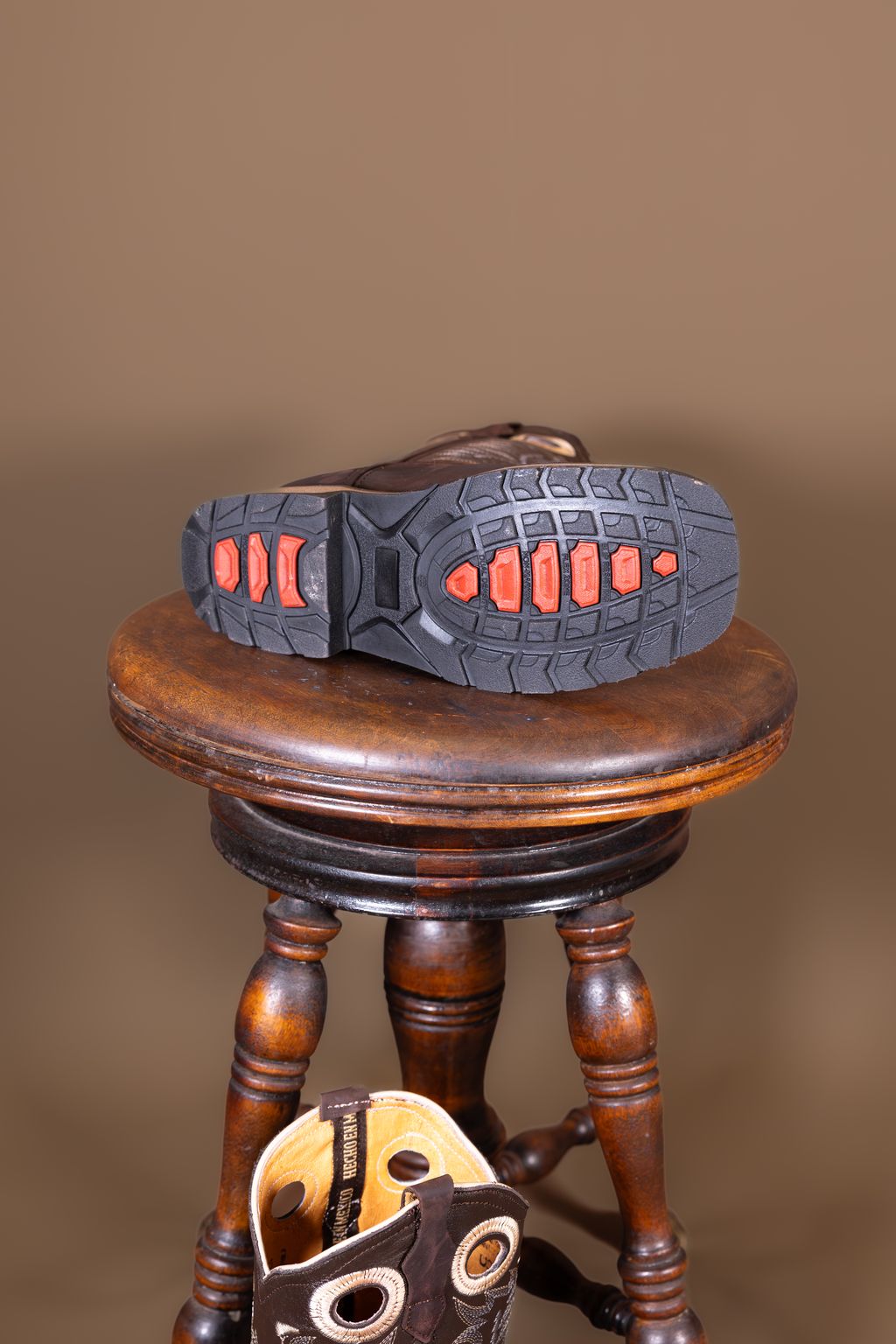 Rous West Men's Crazy Chocolate Work Boots - Handmade Safety Boots with Slip Resistance 10983850