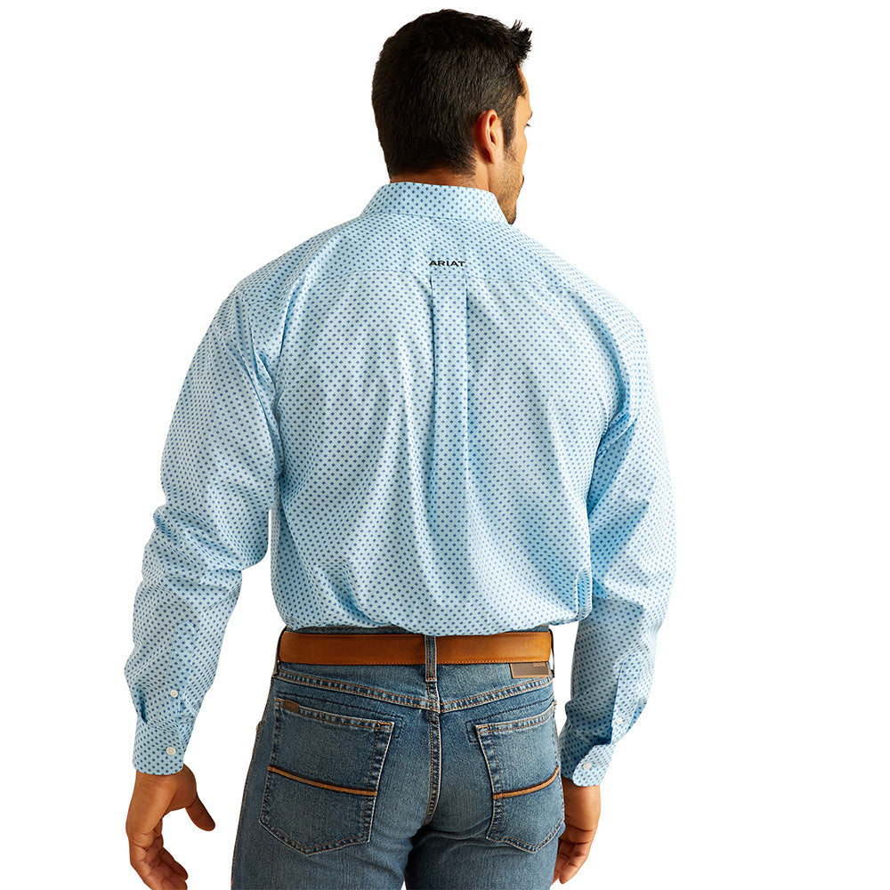 Ariat Mens Wrinkle-Free Ricky LS Shrt Sky Blue 10048367