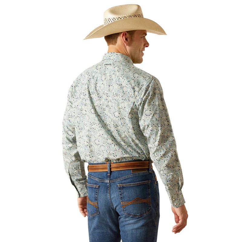 Ariat Mens Emery Snp LS Shrt Blue 10051349