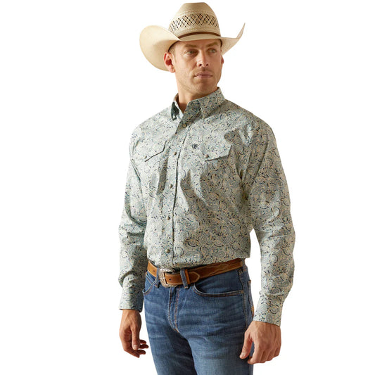 Ariat Mens Emery Snp LS Shrt Blue 10051349