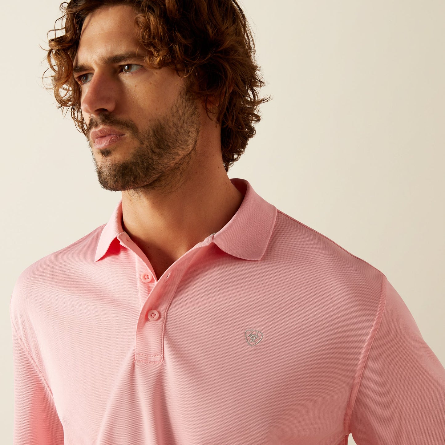 Ariat Mens Tek SS Polo Pink 10055252