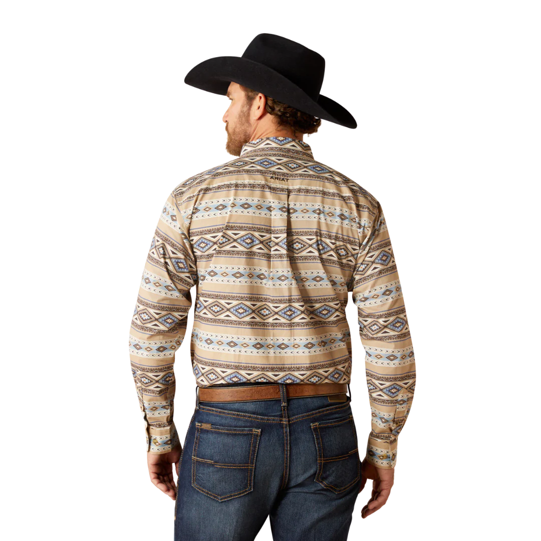 Ariat Mens Cory LS Shrt Brown 10054089
