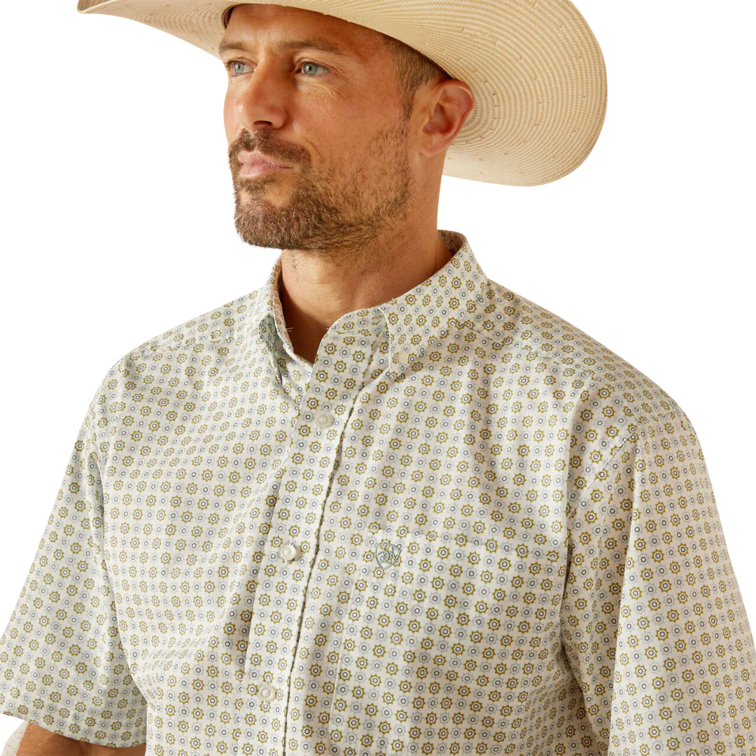 Ariat Men's Eduardo Short Sleeve Shirt Green 10051260