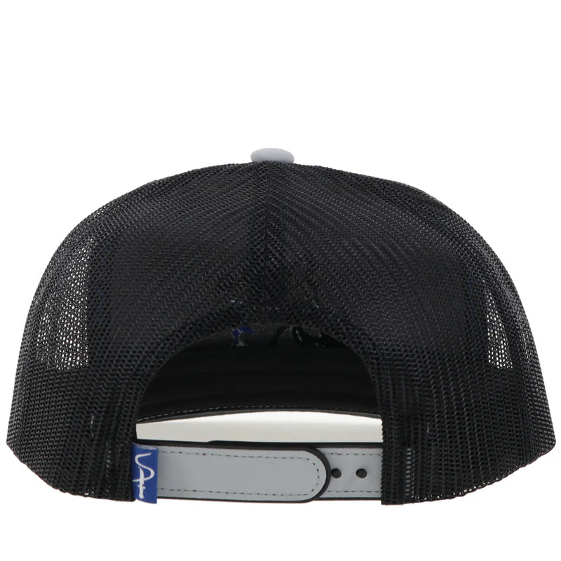 SP002T-GYBK "Sniper Pig" Hat Grey/Black w/Blue Logo