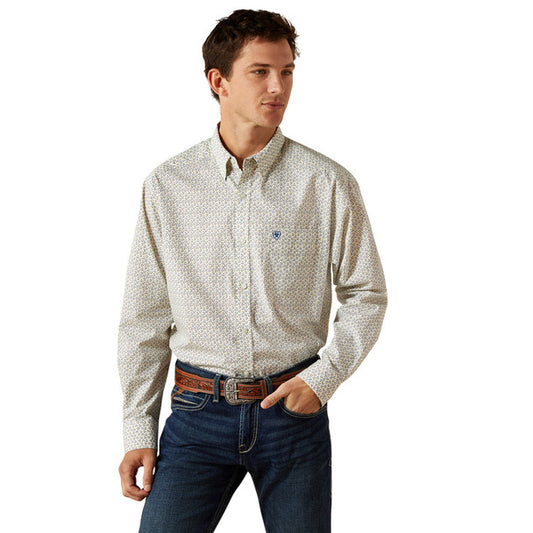 ARIAT STEVY CLASSIC FIT CREAM PRINT - MENS SHIRT - 10062240