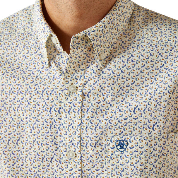 ARIAT STEVY CLASSIC FIT CREAM PRINT - MENS SHIRT - 10062240