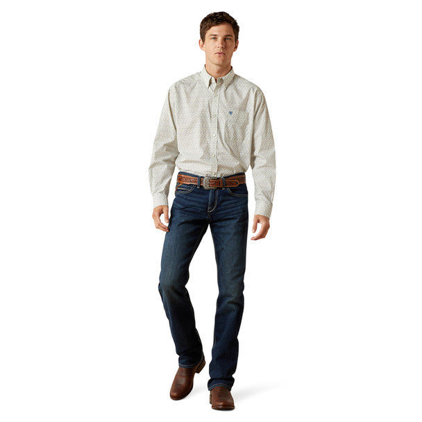 ARIAT STEVY CLASSIC FIT CREAM PRINT - MENS SHIRT - 10062240